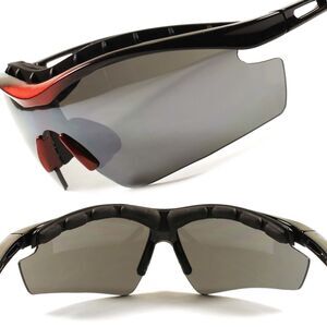 Red Black Motorcycle Biker Riding Foam Padded Extreme Sport Biker Sunglasses F9